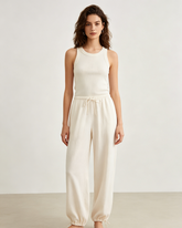 Flowy High Waist Relaxed Fit Trousers