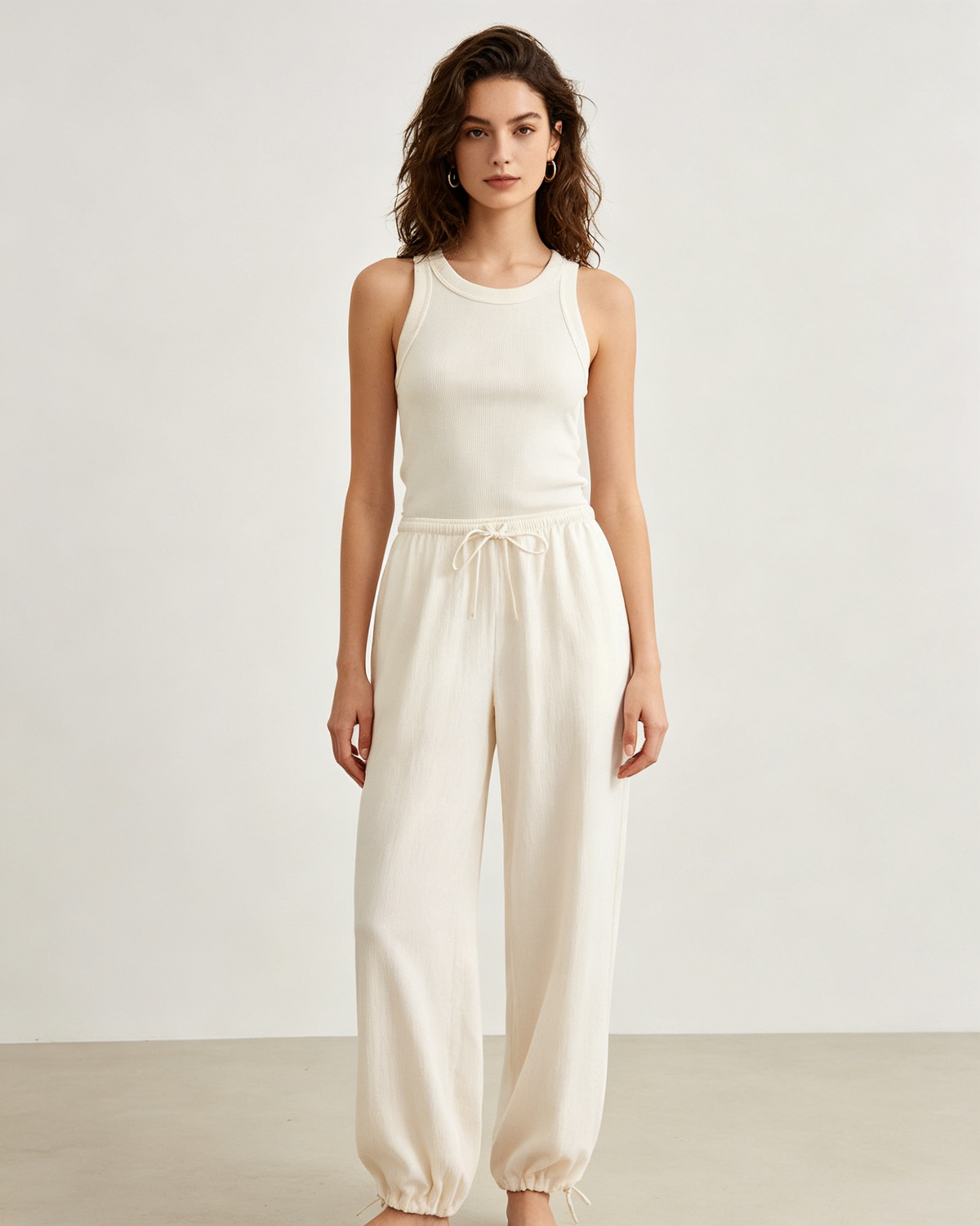 Flowy High Waist Relaxed Fit Trousers
