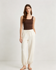 Flowy High Waist Relaxed Fit Trousers