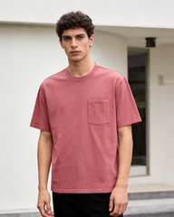 100% Cotton Crew Neck Pocket T-Shirt